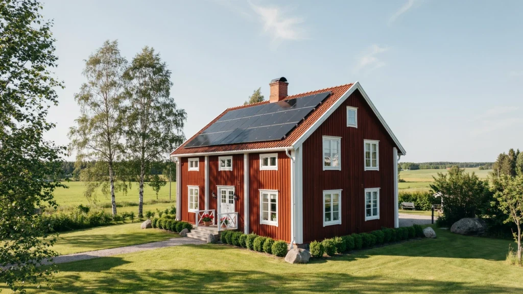 solcellsanläggning fritidshus